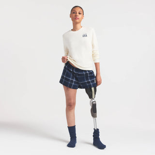 SKIMS FOR TEAM USA WORN IN JERSEY PARALYMPIC LONG SLEEVE T-SHIRT | ECRU