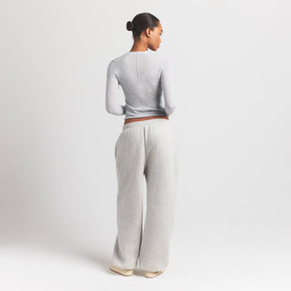 FEATHERWEIGHT CASHMERE CARDIGAN | LIGHT HEATHER GREY