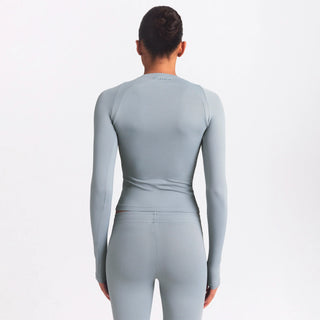 NikeSKIMS AIRY LONG SLEEVE CREW NECK TOP | WASHED PACIFIC