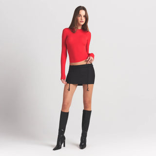 FITS EVERYBODY LONG SLEEVE T-SHIRT | CHERRY