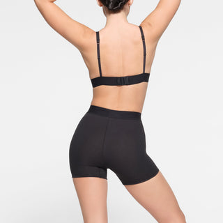 COTTON RIB BOXER | SOOT