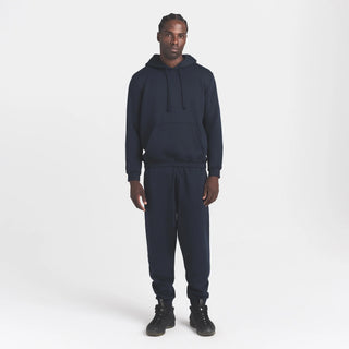 FLEECE LOUNGE MENS CLASSIC HOODIE | NAVY