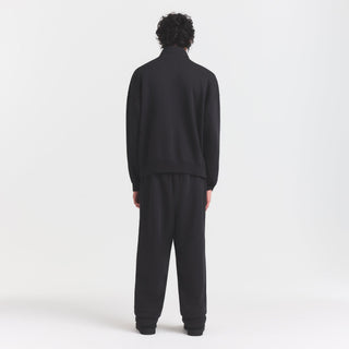 FLEECE LOUNGE MENS RELAXED QUARTER ZIP | WASHED ONYX