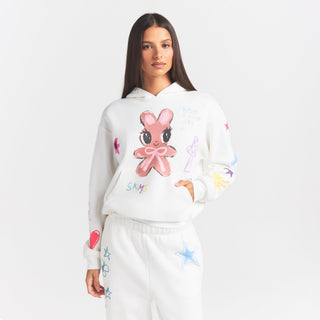 COTTON FLEECE CLASSIC HOODIE | MARBLE HAPPY BUNNY