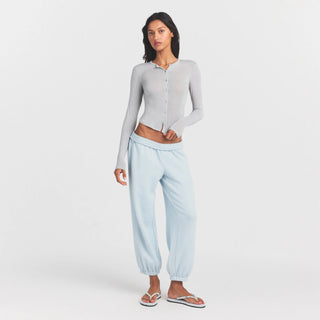 SHEER MODAL CARDIGAN | HEATHER GREY