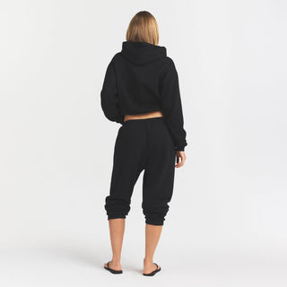 COTTON FLEECE LOGO CLASSIC HOODIE | SNOW ARCHED LOGO PATCH