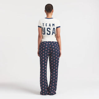 SKIMS FOR TEAM USA WORN IN JERSEY PARALYMPIC SHRUNKEN T-SHIRT | ECRU