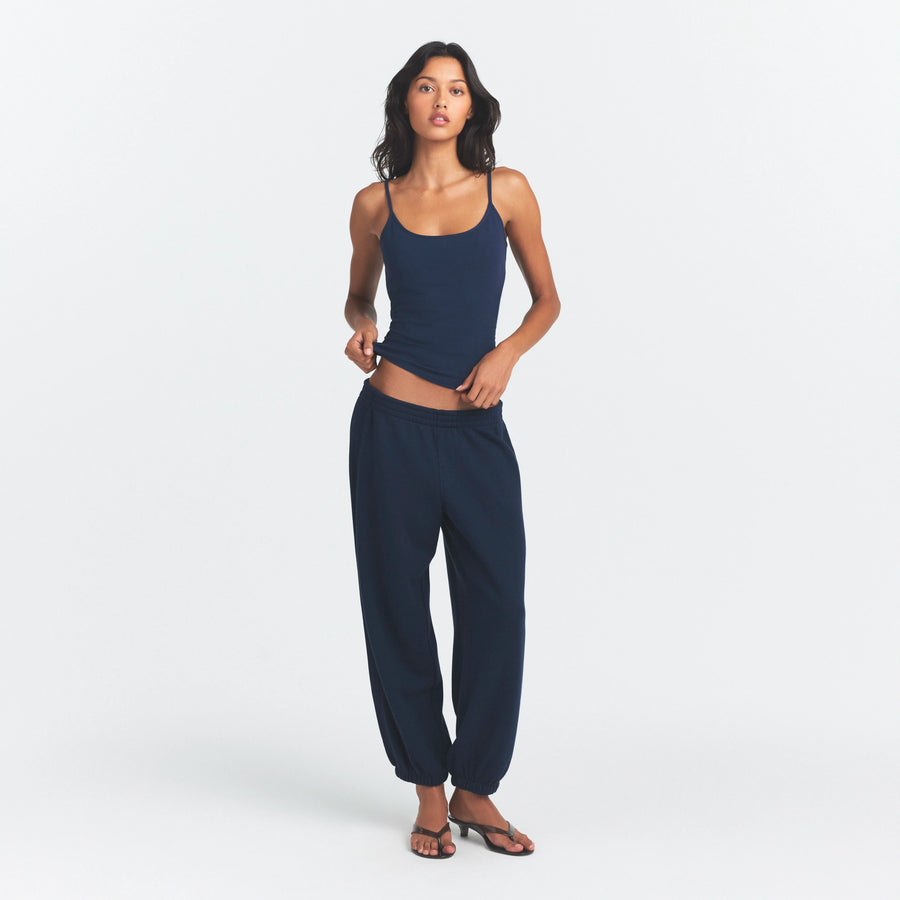 COTTON JERSEY SCOOP NECK CAMI | NAVY