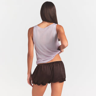 SLINKY KNIT SCOOP LONG TANK | IRIS MICA