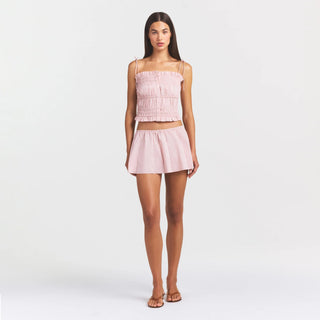 POPLIN APPAREL RUFFLE CAMI | DUSTY PINK