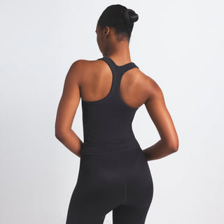 NikeSKIMS VINTAGE SEAMLESS RACER BACK TANK | OBSIDIAN