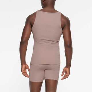 SKIMS COTTON MENS RIB TANK 3-PACK | FAWN MULTI