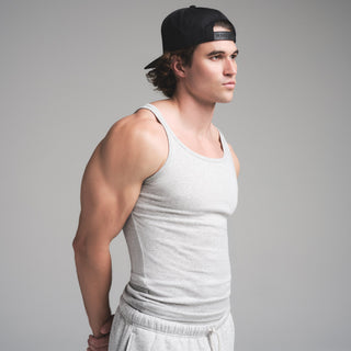 SKIMS COTTON MENS RIB TANK 3-PACK | HEATHER MULTI