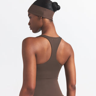 NikeSKIMS MATTE RACER BACK TANK | DARK SEPIA