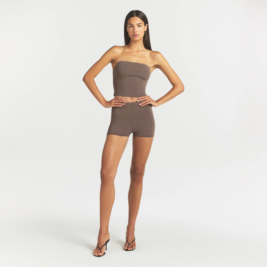 REFINED KNIT TUBE TOP | AMETHYST