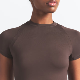 NikeSKIMS AIRY BABY TEE | DARK SEPIA