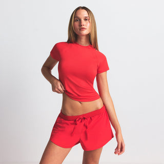 NikeSKIMS AIRY BABY TEE | RUBY