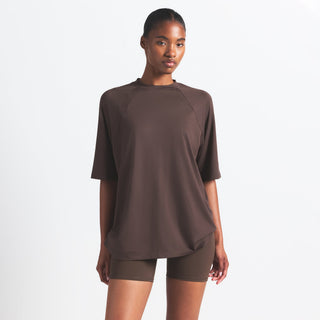 NikeSKIMS AIRY OVERSIZED TEE | DARK SEPIA