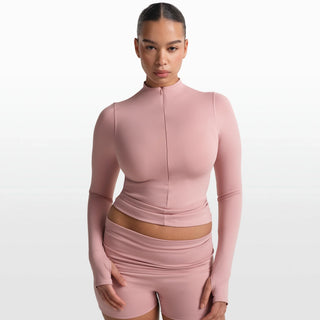 NikeSKIMS MATTE ZIP FRONT TOP | HIMALAYAN