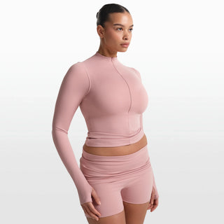 NikeSKIMS MATTE ZIP FRONT TOP | HIMALAYAN