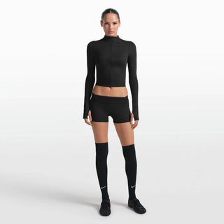 NikeSKIMS MATTE ZIP FRONT TOP | OBSIDIAN
