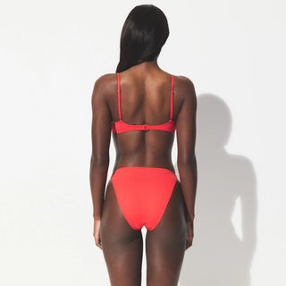ICONIC SWIM UNDERWIRE BIKINI TOP | CARMINE