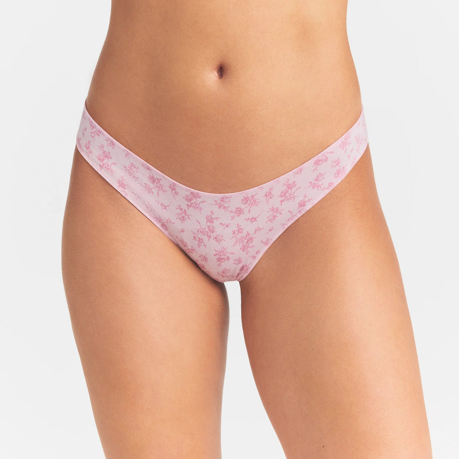 LIGHTWEIGHT COTTON THONG 10-PACK | DAINTY FLORAL MULTI