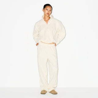 OUTDOOR FLEECE STRAIGHT LEG PANT | ECRU