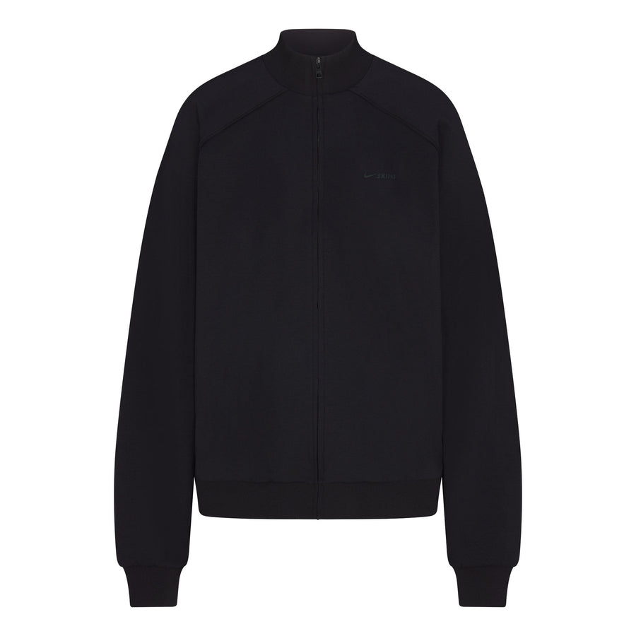NikeSKIMS MATTE TRICOT OVERSIZED TRACK JACKET | OBSIDIAN