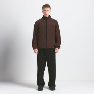ARCTIC FLEECE MENS ZIP UP JACKET | ESPRESSO