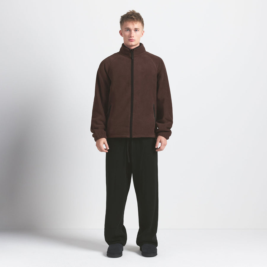 ARCTIC FLEECE MENS ZIP UP JACKET | ESPRESSO