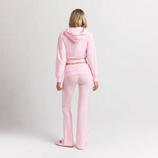 COTTON JERSEY ZIP UP HOODIE | CHERRY BLOSSOM