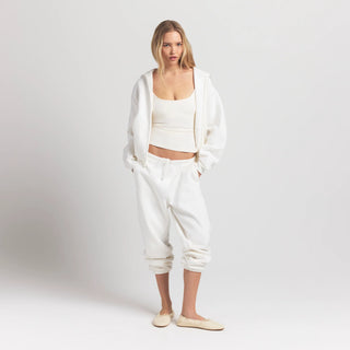 COTTON FLEECE CLASSIC ZIP UP HOODIE | MARBLE
