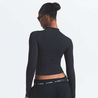 NikeSKIMS VINTAGE SEAMLESS FULL ZIP JACKET | OBSIDIAN