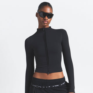 NikeSKIMS VINTAGE SEAMLESS FULL ZIP JACKET | OBSIDIAN